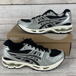 Asics Gel Kayno 14 Unisex M8 W9.5 Running Shoes Black Seal Grey